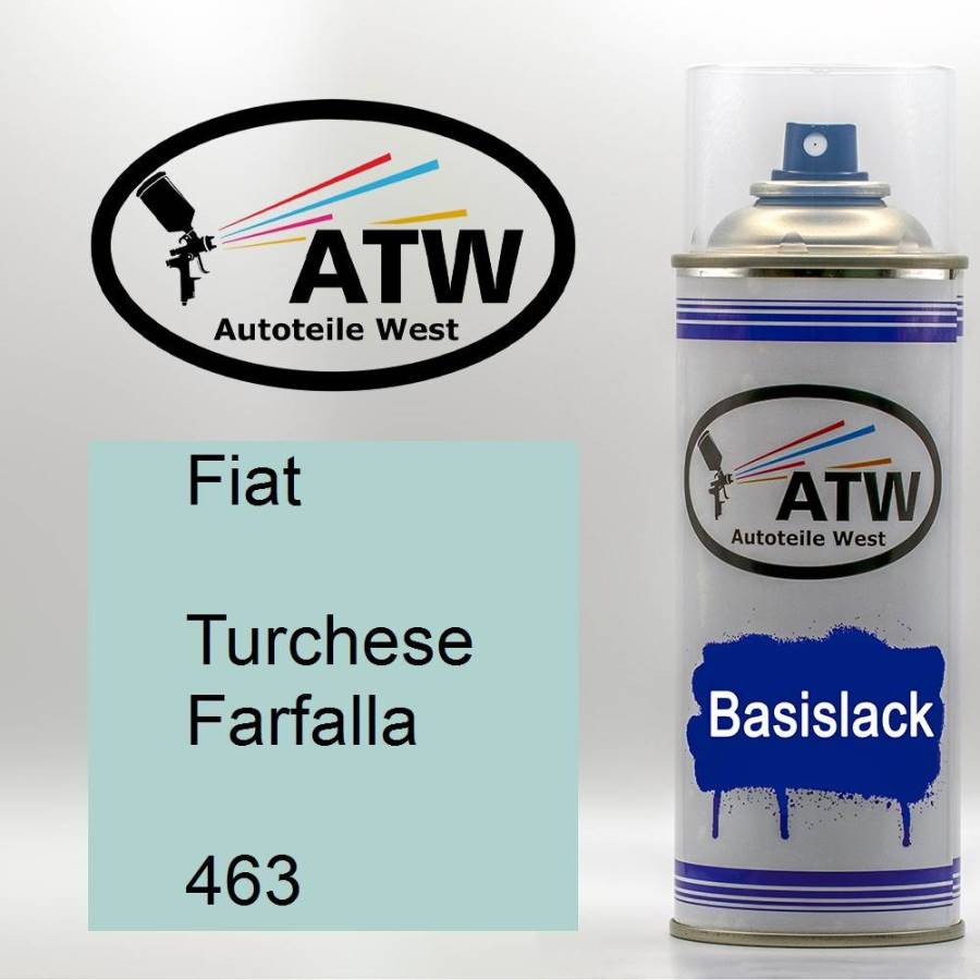 Fiat, Turchese Farfalla, 463: 400ml Sprühdose, von ATW Autoteile West.